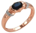 Кольцо с бриллиантом и сапфиром RHIN0552-55DQ-R 2010 г инфо 6531r.