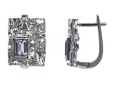 Серьги, серебро 925, аметист 002 01 21sk-00348 2010 г инфо 11632r.