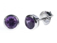 Серьги, серебро 925, аметист 002 01 21-03067 2010 г инфо 11639r.