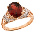 Кольцо с бриллиантом и гранатом CR05-33824-33-R 2009 г инфо 12452r.